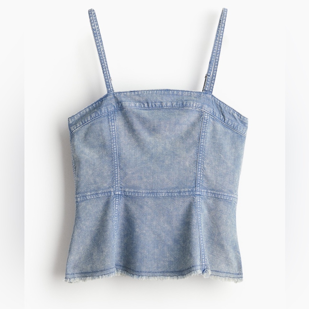 H&M Light Blue Denim Camisole